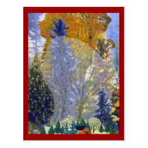 El bosque soña la postal
