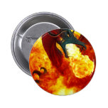El botón del dragón del fuego pin