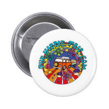 El botón del viaje del Hippie Pins