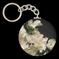 El Bougainvillea blanco florece llavero llaveros