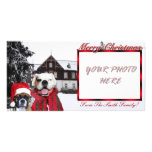 El boxeador del navidad persigue Photocard Tarjetas Fotográficas