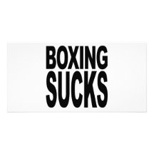 El boxeo chupa tarjeta personal con foto