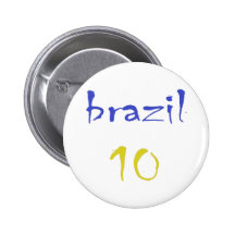 ¡El Brasil 10! ¡Diseño fresco del Brasil! Pin