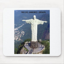 El Brasil Río de Janeiro Cristo (St.K.) Tapetes De Ratón