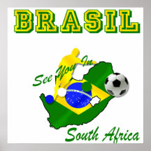 El Brasil Suráfrica califica el Brasil T Poster