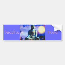 El Buda inspirador Etiqueta De Parachoque