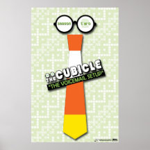 "El buzón de voz puso" el poster del "theCUBICLE "
