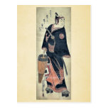El caballero negro por Okumura, Masanobu Ukiyoe Postal