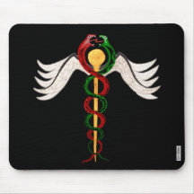 El caduceo tapetes de raton