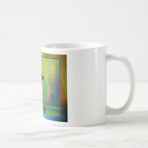 El caer taza de café