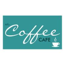 el café del CAFÉ. (personalizable del color) Plantilla De Tarjeta Personal