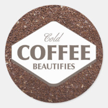 El café frío embellece al pegatina 4