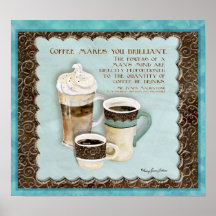 El café le hace brillante, Audrey Jeanne Roberts Poster