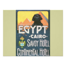 El Cairo Egipto - arte del poster del viaje del vi Invitación Personalizada
