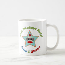 ¡El calcetín Monkeys regla! Taza