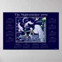 El calendario de Nightwatcher 2009 Poster