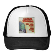 El calentamiento del planeta es hombre compuesto gorro