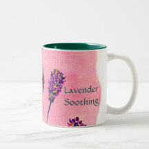 El calmar del ~ de la lavanda del Aromatherapy Tazas De Café