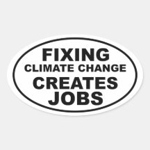 El cambio de clima de la fijación crea trabajos calcomania de oval