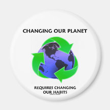 El cambio de nuestro planeta requiere el cambio de iman para frigorífico