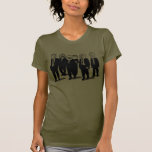 el caminar cómico de las caras del meme de la rabi camisetas