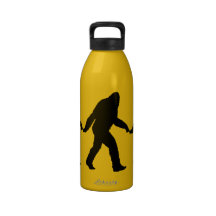 El caminar de Bigfoot Botella De Agua