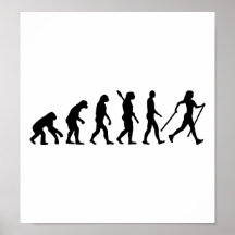 El caminar del Nordic de la evolución Posters
