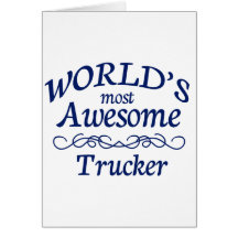 El camionero más impresionante del mundo tarjetas