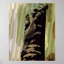 El camuflaje del lagarto posters
