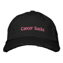 El cáncer chupa gorras bordadas