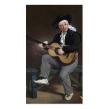 El cantante español - Édouard Manet Plantilla De Tarjeta De Visita