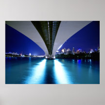 El capitán Cook Bridge de Brisbane Poster