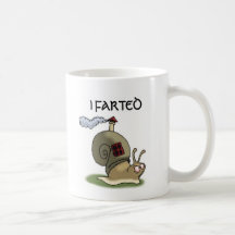 El caracol Farted Taza De Café