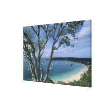 El Caribe, isla de Anguila, puerto de la bahía del Impresion De Lienzo