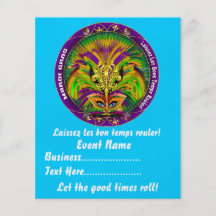 El carnaval 4,5" x 5,6" ve por favor notas flyer personalizado