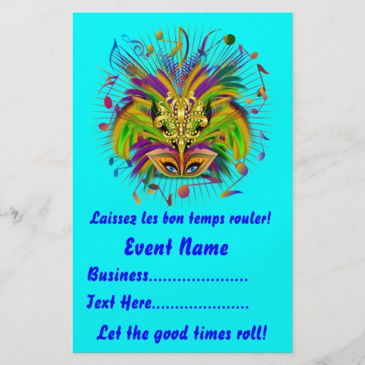 El carnaval 5,5" x 8,5" opinión del retrato observ flyer personalizado
