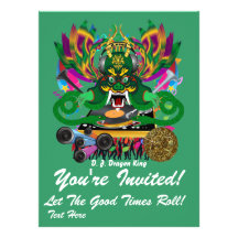 El carnaval D.J. Dragon rey visión hace alusión po Invitacion Personal