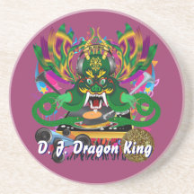 El carnaval D.J. Dragon rey visión hace alusión po Posavasos Manualidades