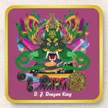 El carnaval D.J. Dragon rey visión hace alusión po Posavasos De Bebidas