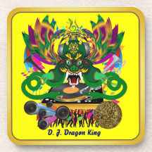 El carnaval D.J. Dragon rey visión hace alusión po Posavasos De Bebidas