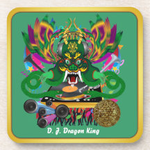 El carnaval D.J. Dragon rey visión hace alusión po Posavasos De Bebida