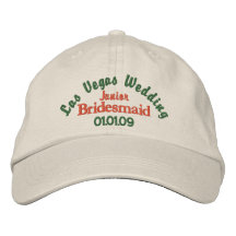 El casarse de Las Vegas - dama de honor menor Gorra De Béisbol Bordada