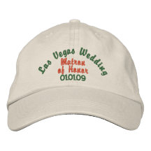 El casarse de Las Vegas - matrona del honor Gorra De Beisbol Bordada