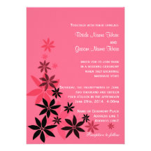 El casarse decorativo rosado elegante de las hojas anuncio personalizado