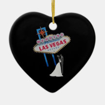 El casarse en el ornamento fabuloso de Las Vegas Ornato