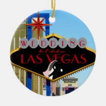 El casarse en el ornamento fabuloso de Las Vegas Ornatos