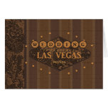 El CASARSE en la tarjeta fabulosa de Las Vegas