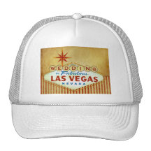 El casarse en Las Vegas fabuloso - rayas del vinta Gorras