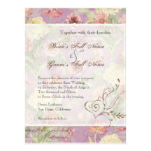 El casarse floral subió Peony de las flores del tu Invitación Personalizada