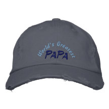 El casquillo apenado la papá más grande del mundo gorras de beisbol bordadas